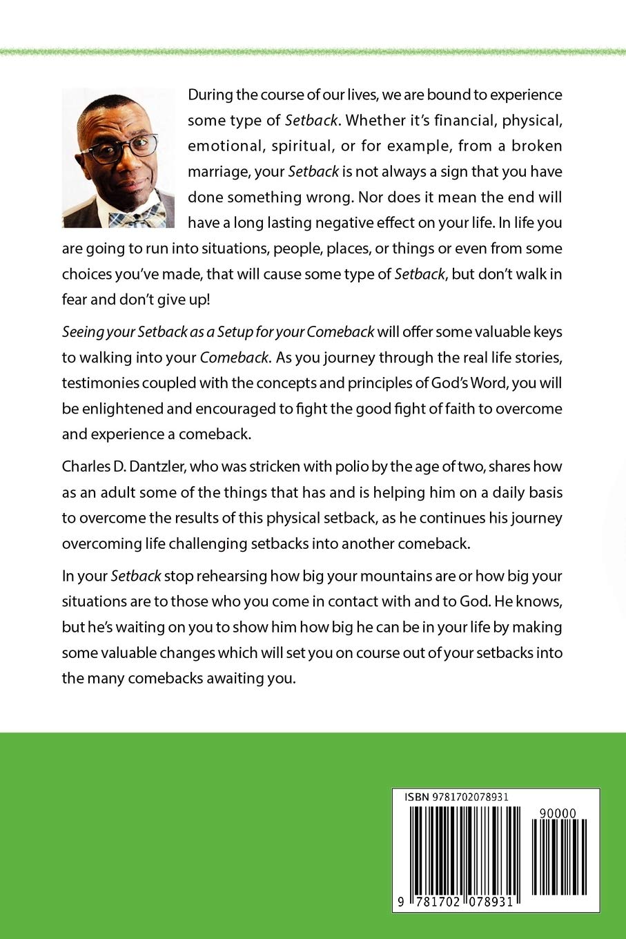 Amazon Com Seeing Your Setback As A Setup For Your Comeback 9781702078931 Dantzler Charles Douglas Books