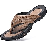Men's Flip-Flops, Thongs Sandals Durable Comfort Slippers for Beach