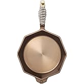FINEX 10" Cast Iron Skillet, Modern Heirloom, Handcrafted in The USA, Pre-Seasoned with Organic Flaxseed Oil