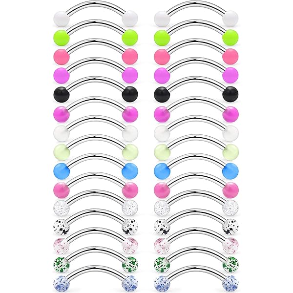 Amazon.com: Yaalozei 16G Snake Eye Tongue Rings Piercing Jewelry 16 Gauge  Surgical Stainless Steel Curved Frog Eye Tongue Rings Barbell Nipple Bar  Retainer Piercing Jewelry Women Men Silver 14mm 9/16 inch :