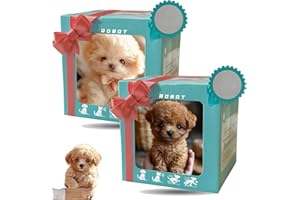 Manutox 2026 Upgrade Ai Robot Dog, My Realistic Robot Dog, 𝐑obot Puppy That Acts Like a Real Puppy - Walking, Barking, Tail Wagging (2 pcsE)