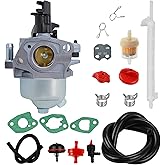 Hippotech 595785 Carburetor for 591154 592447 Snowblower 208Cc 9.5Hp Series Engine with Fuel Filter Fuel Line Kit