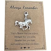 AMOBESTER Horse Clip on Charms Zipper Pull for Horse Lover Rider Trainer Equestrian