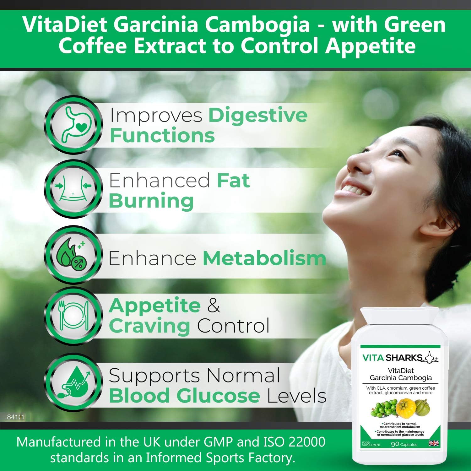VitaDiet: Garcinia Cambogia & Green Coffee Bean - Weight Management Support for Energy Appetite Control & Metabolism Boost - Image 3