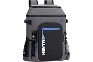Heytrip Backpack Cooler 36/54 Cans Insulated Waterproof Cooler Bag for 20 Hours Cold Retention, Leak-Proof Camping Cooler with Multi-Compartments
