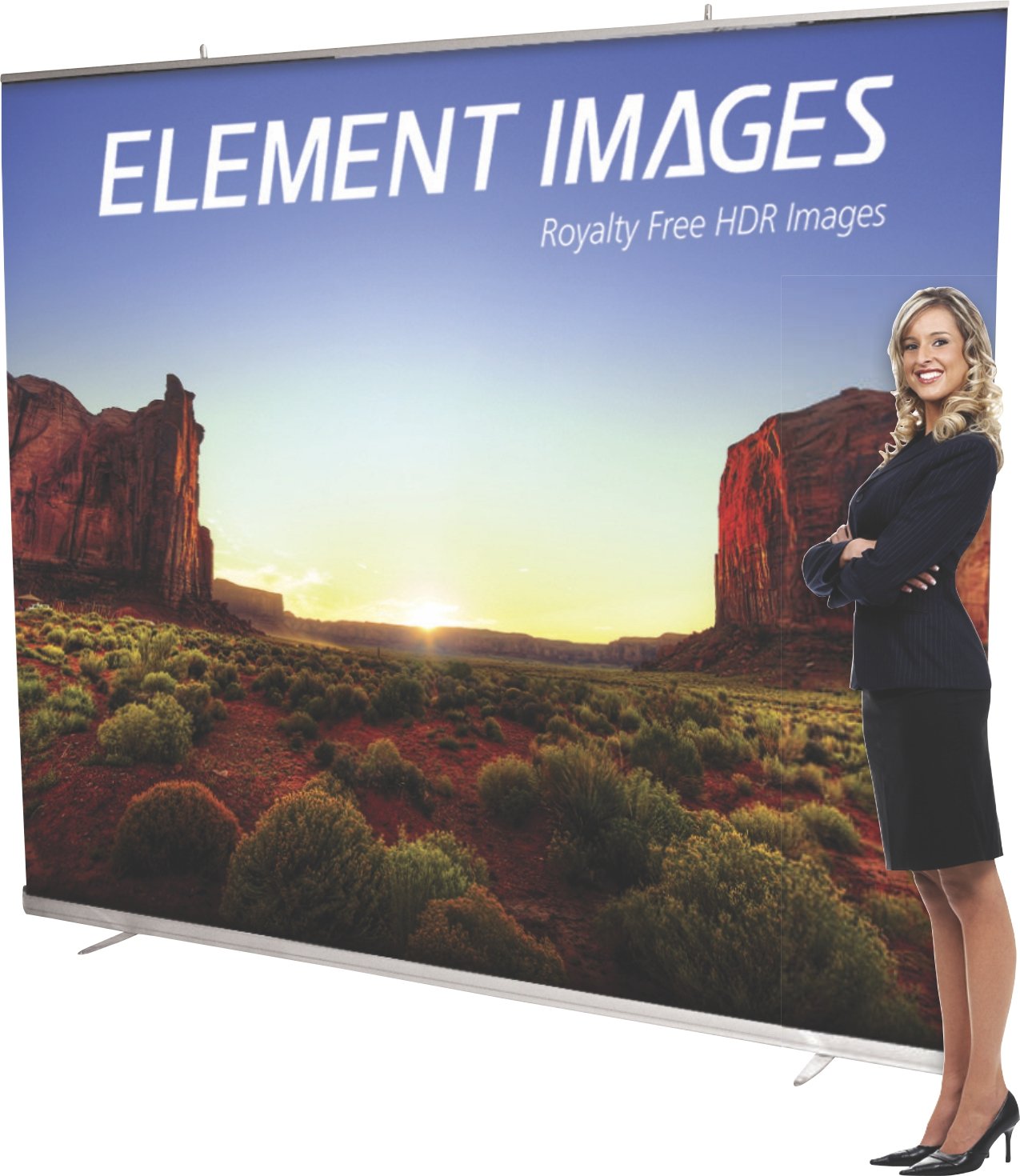 Supreme Jumbo Wide Format 8 Foot Wide Roll Up Retractable Banner
