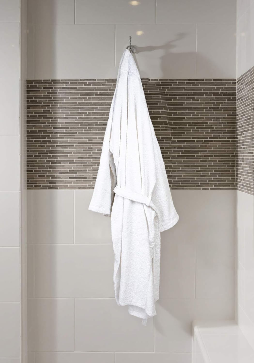 Terry Bathrobes Towel Unisex-Bathrobes for Men-Bathrobes for Women-Lightweight Bathrobe Side Pockets-White Bathrobes Unisex Hotel Quality-Luxury Bathrobe -Absorbent Soft Combed Cotton Plush Bathrobe: Home & Kitchen