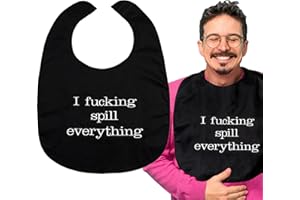 THE TASTELESS COLLECTION Adult Bibs For Men and Women - Gag Gifts For Adults Funny, Best Gifts for Elderly Man, Over the Hill Gag Gifts for Men Bibs