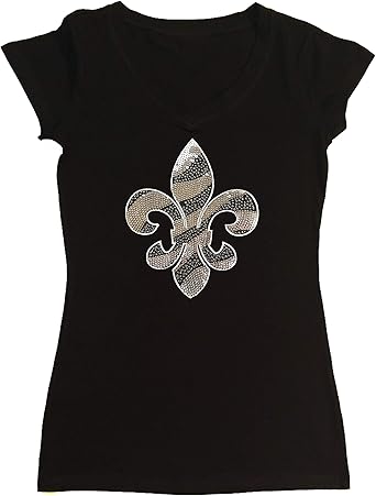 camiseta plateada mujer