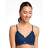 Katie Triangle Bralette for Women, Unpadded and Unlined Wireless Bra, Perfect Adjustable Everyday Lace Lingerie