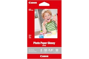 Canon GP-701 4-Inch x 6-Inch Photo Paper Glossy (50 Sheets/Package)