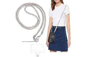 AOPNN Crossbody for Phone Lanyard/Chain Water Diamond Lanyard Universal Lanyard Suitable for most mobile phones and bags (Colorful 1)