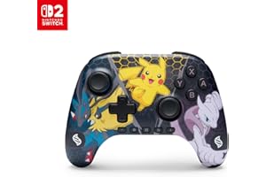 PowerA Advantage Wireless Controller for Nintendo Switch 2 - Pokémon: Mega Evolutions, Officially Licensed, Hall Effects, Mappable Buttons, Pro Controller, C Button, Motion Controls