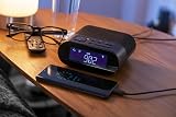 groov e Roma DAB FM Clock Radio with USB Charging Port Black view 6