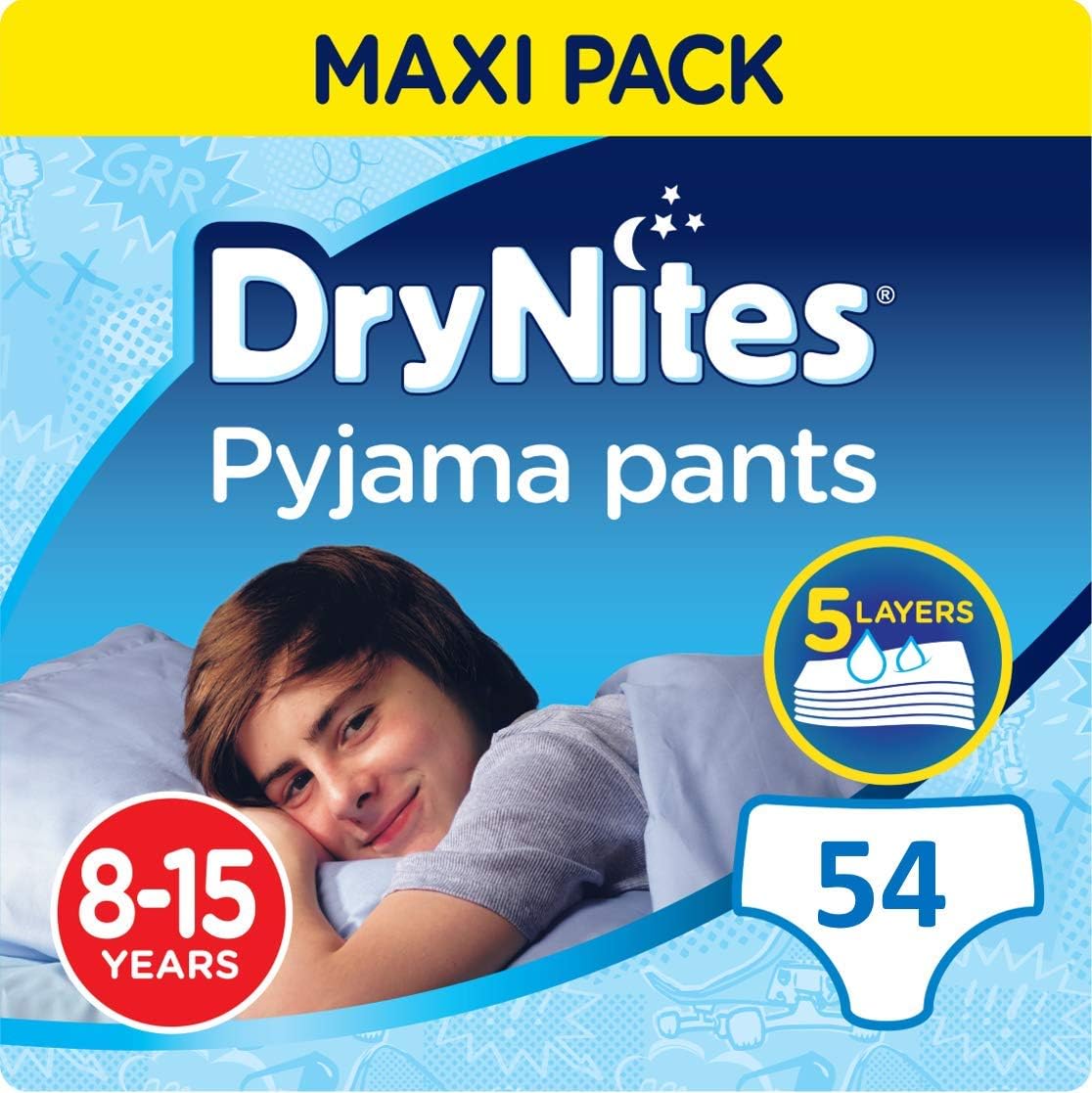Huggies DryNites Boy's Pyjama Pants, 815 ans (54 couches) Amazon.fr