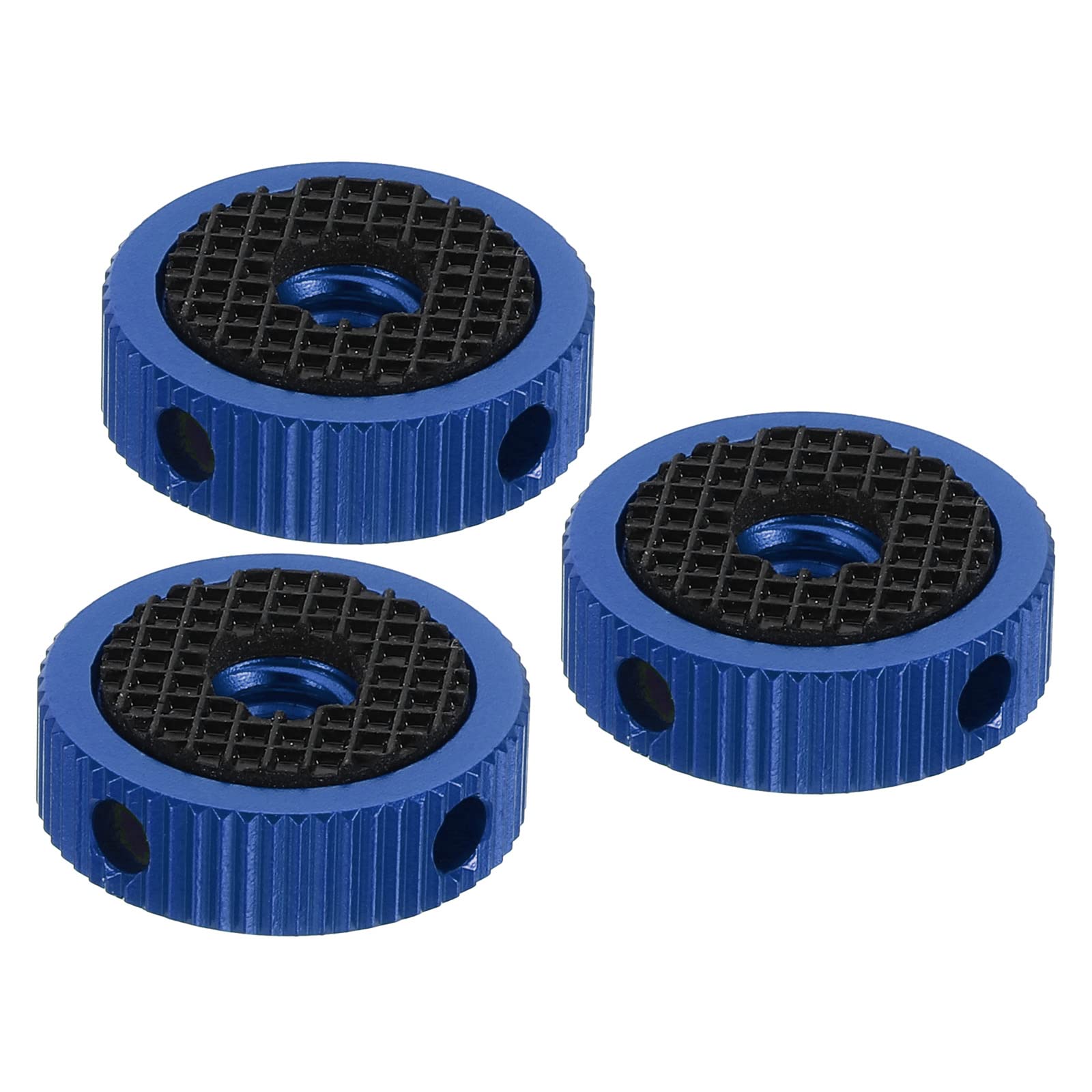 PATIKIL 0.79" OD x 0.24" Thickness Tripod Mount Adapter Rubber Pad, 3 Pack 1/4" Screw Hole Rubber Washers for Action Camera Tripod Accessories, Blue