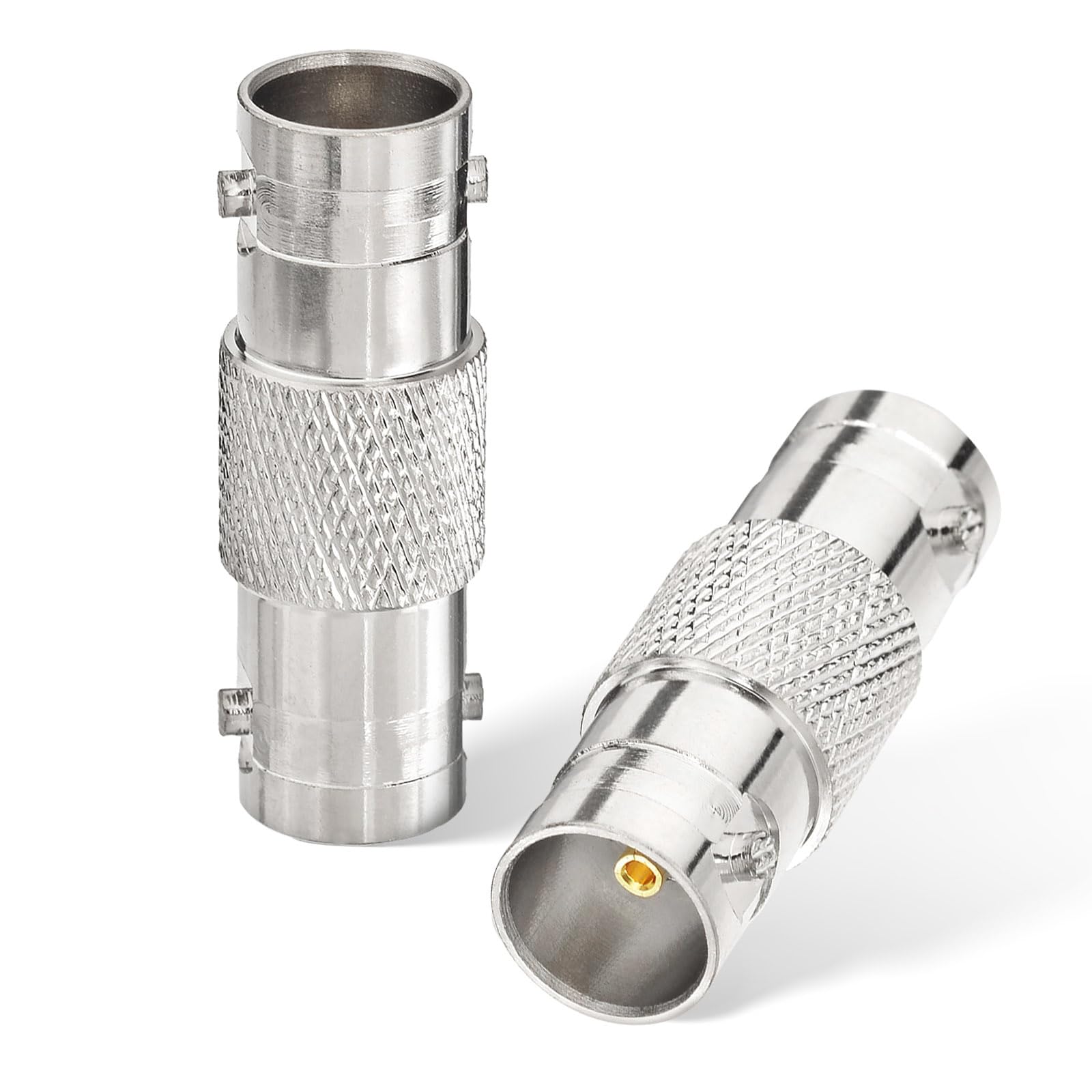 Superbat BNC Female to Female SDI Barrel Connector Adapter 75ohm Coax Coupler Joiner for Video Recorder, CCTV Monitor, Security Camera, HD-SDI/ 3G-SDI/ 4K/ 8K SDI Video Camera Cable 2Pcs