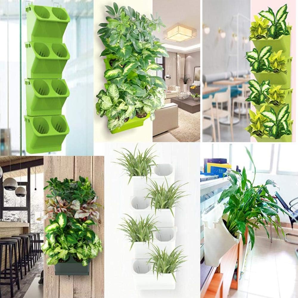 Lmaray Maceta Simple Plantación vertical de Plantas verdes Combinación Tridimensional