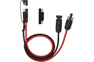CERRXIAN 50cm 10AWG SAE to Male & Female Adapter 10AWG Cable with SAE Conector for RV Panel Solar