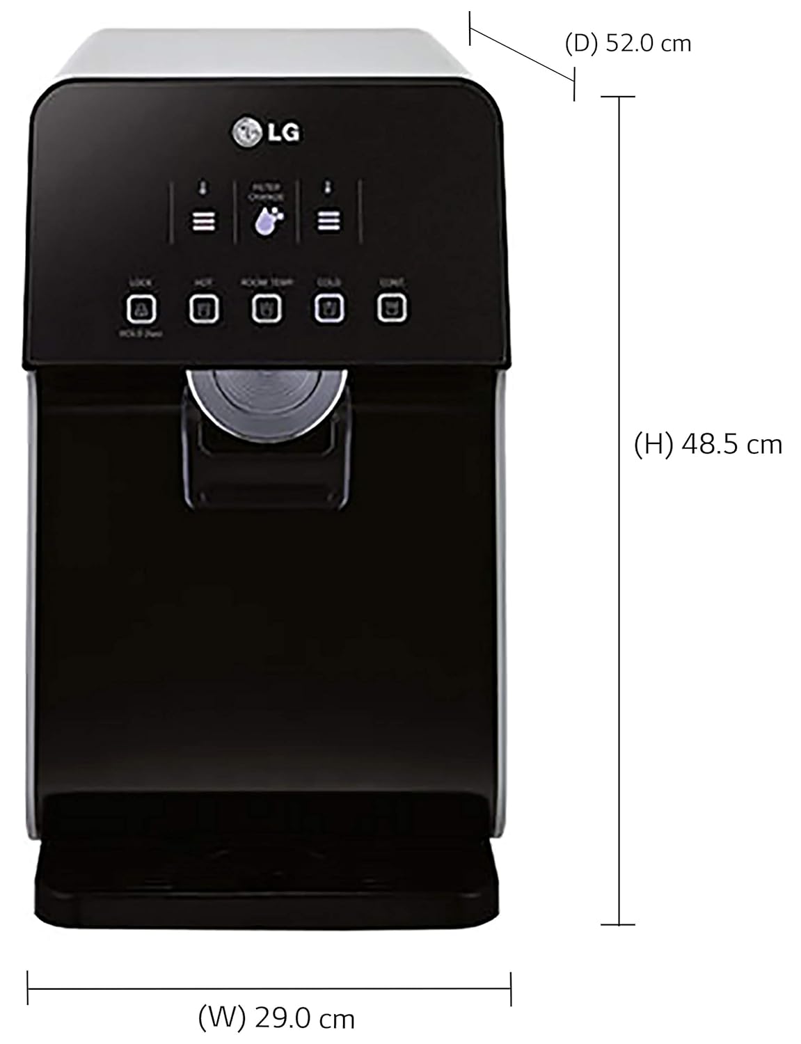 lg hot and cold water purifier price
