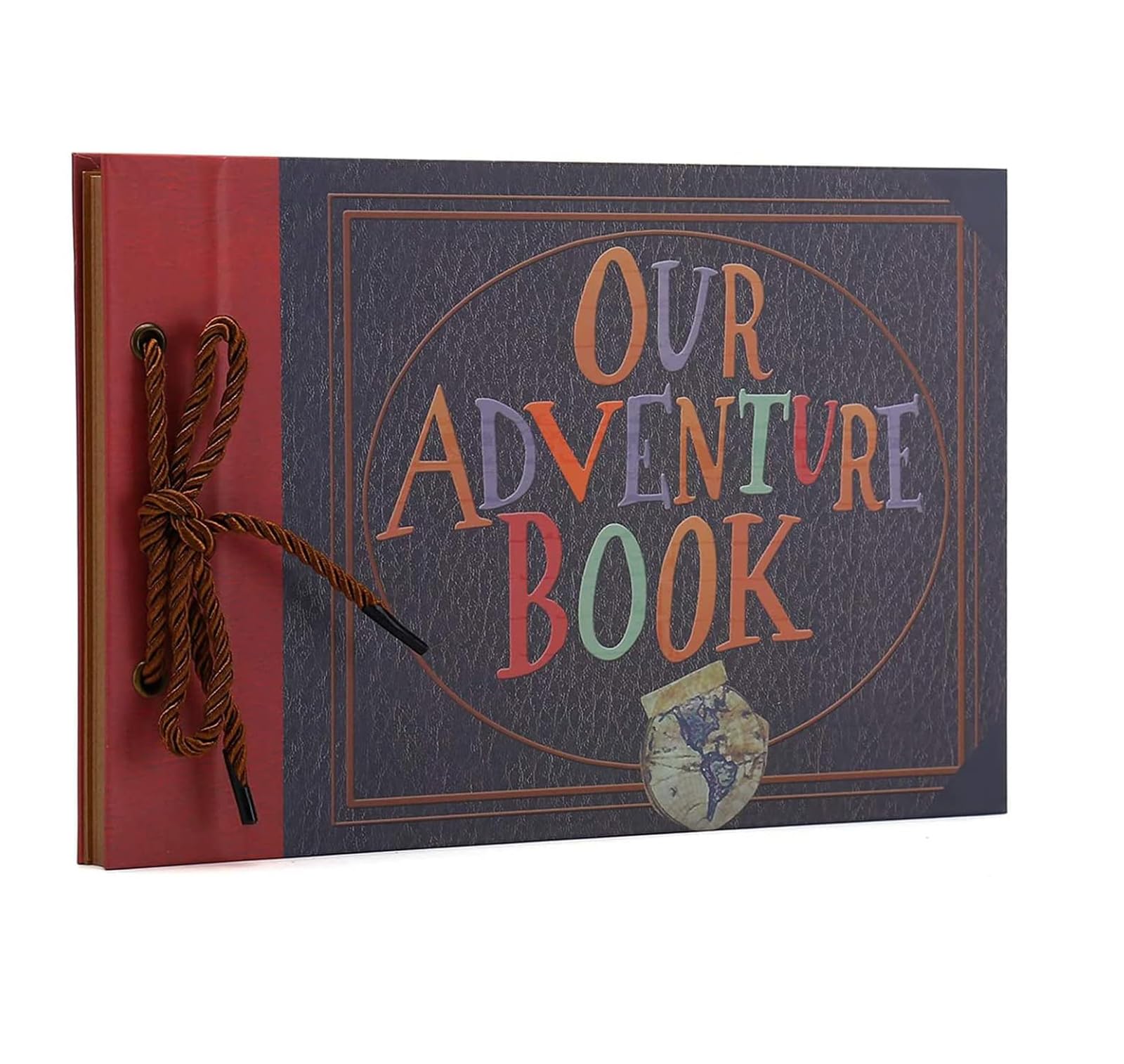 AIOR Adventure Book Photo Albums, DIY Vintage Wedding Guest Book Memory Book, Handmade Family Scrapbook Personalised Anniversary Travel Scrap Books (B)