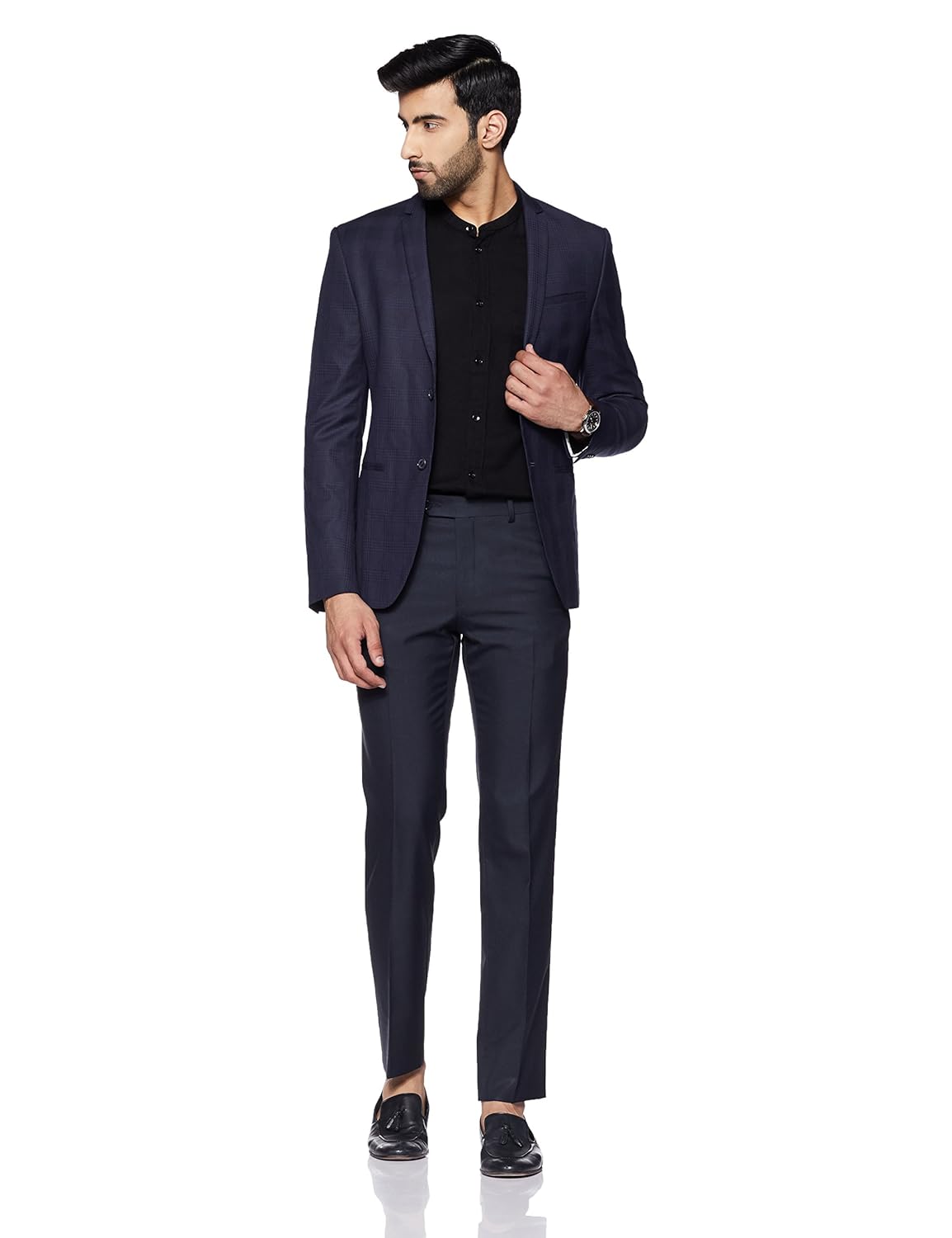 van heusen men's slim fit formal trousers