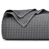 PHF 100% Cotton Waffle Weave Blanket Twin Size
