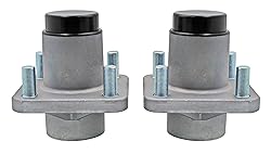 Front Wheel Hub Kit with Bearings Seals Compatible