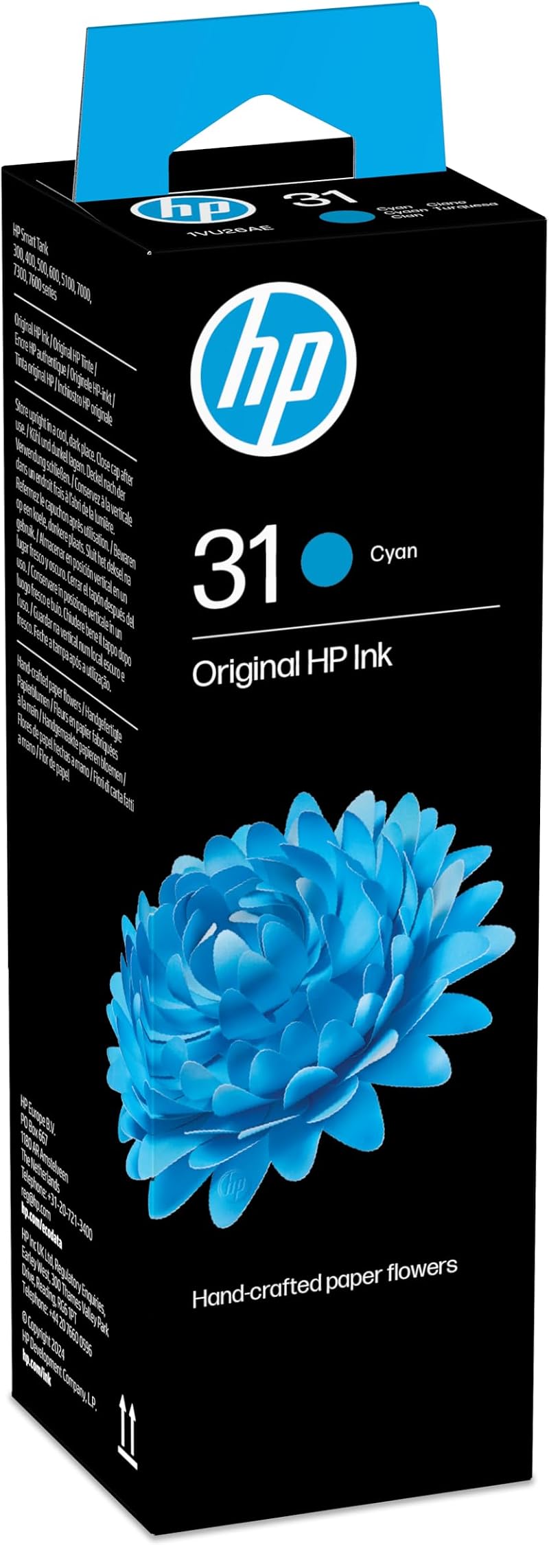 HP Original Cyan Ink Bottle 31-70ml for Smart Tank Wireless 400 500 600