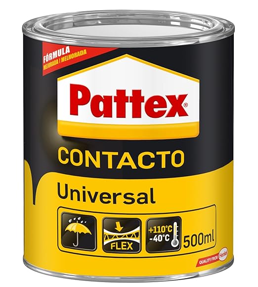 Pattex Cola de contacto universal instantánea multiusos, a prueba de agua, 500ml Amazon.es