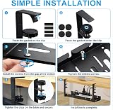 Melopr Under Desk Wire Management Tray 12.7-20.1in Retractable Cable Organizer view 7