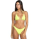 Volcom Women's Tri Bikini Top – Sustainable Slide-tri Swim Top with Adjustable Halter and Removable Cups