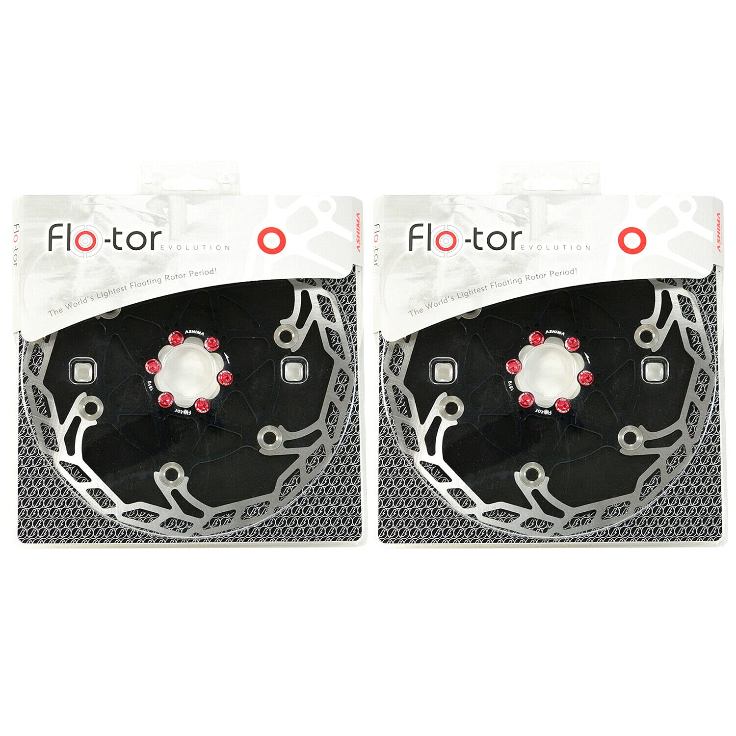 Ashima-LTD Flo-Tor ARF-3 Disc Flotor Rotor 6-Bolt, 203mm, 2PCS, Black, AS2359-N
