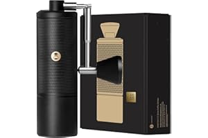 TIMEMORE C5 ESP Pro Manual Coffee Grinder with S2C-042-III Conical Burr, 0.015mm Precision Adjustment, All-Metal Portable Hand Coffee Mill for Espresso/French Press/Pour Over - Black