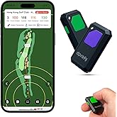Dprofy Golf GPS Range Finder Work with Dprofy APP, 2Pcs Golf GPS Devices with Voice Output Course and Hole Distance Information, Support Two People Use