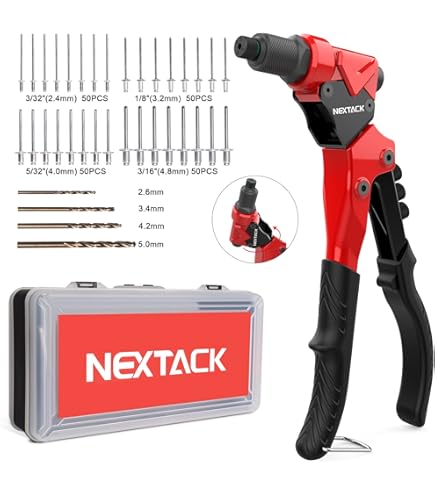 Pistolet à rivets Hand Riveter - GOTOTOP - Heavy Duty Professional Hand Blind Rivet Gun - 2.5mm
