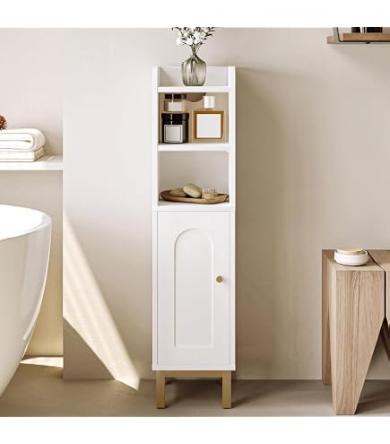 Vecelo Armario Pequeno, Soporte Delgado Con Puerta Y 2 Estan | Cuotas