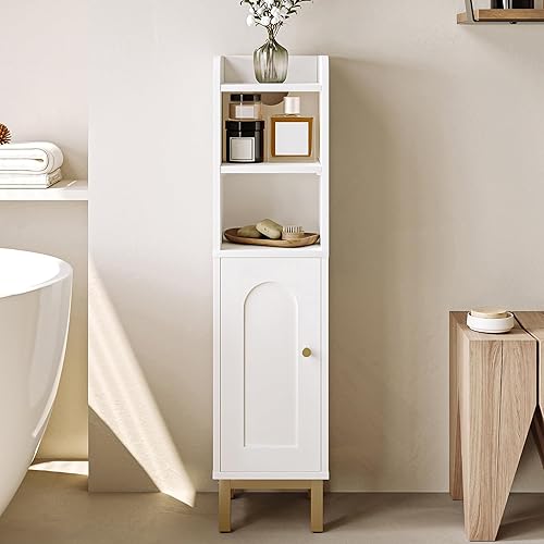 Hzuaneri Bathroom Storage Cabinet, Small Corner Floor Cabinet with Door ...