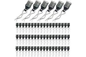 ZQToday 60PCS 1mm RC Body Clips with Pull Tabs for All 1/12 1/14 1/16 1/18 Scale Hyper go,Redcat Traxxas HPI Himoto HSP Exceed RC Car Body Clips,for SCX24 TRX4M H165 RC Car Truck Buggy Parts