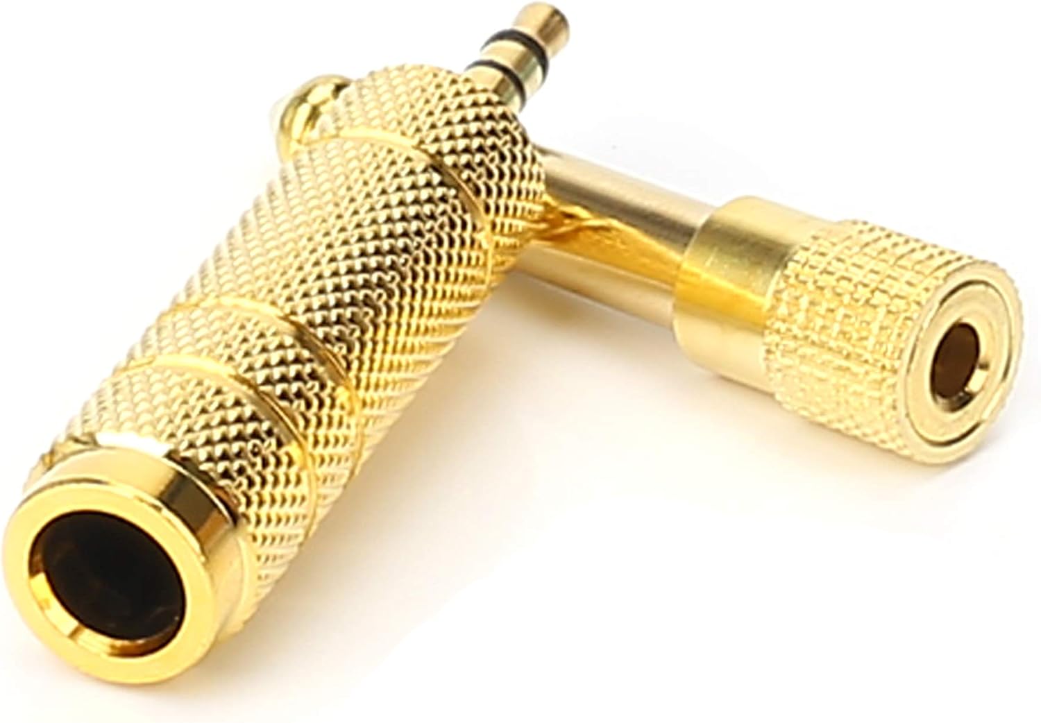 SiYear 3.5mm 1/8 inch TRS Plug to 6.35mm 1/4 inch Jack and 3.5mm Female to 6.35 Male Plug Gold Plated Set Audio Stereo Adapter Converter for Headphone Microphone (4 -Pack) - Image 4