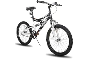 JOYSTAR Contender 20 Inch Kids Mountain Bike for 7-13 Years Boys & Girls Kids Bicycle Featuring Steel Full Dual-Suspension Fr