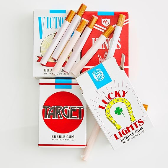 World's Bubble Gum "Cigarettes" Pack Grocery & Gourmet Food