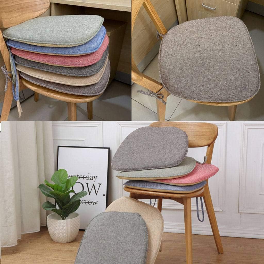 17x16pulgada Antideslizante Transpirable Suave Cojines De Asiento Con Lazos Desmontable Lavable Cojines Para Silla Adecuado Para Comedor Salon Oficina Color Cafe 43x41cm Mqing Lino Cojin Cojines Para Espalderas Y Sillas Muebles Roalb Al