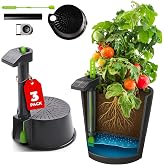 GroBucket Self Watering Planter Insert w/LifeTested Technology, Water Reservoir &amp; Level Indicator - Turn Any 5-Gal Bucket into a DIY, Portable Automatic Container Indoor-Outdoor Garden, 3-Pack