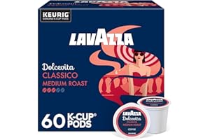Lavazza Dolcevita Classico, Single-Serve Keurig K-Cup Pods, Medium Roast Coffee, 60-Count Box (6 Packs of 10)