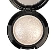 Mallofusa Single Color Baked Eye Shadow Palette Glitter Powder ,Ice Silver,CES3810