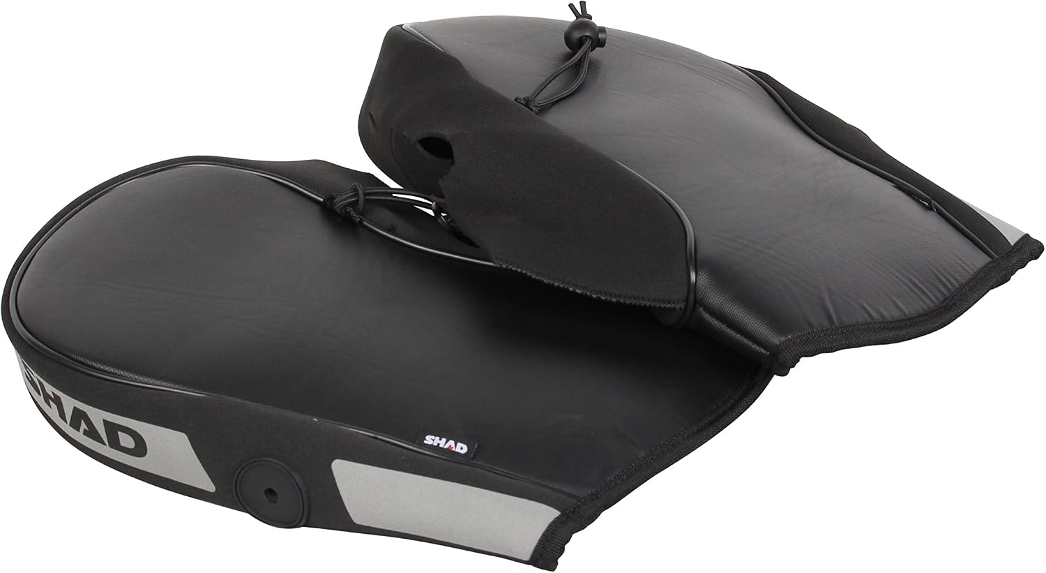 Shad Motorcycle Handlebar Muffs. X0SR00 - Handlebar Mitts. Wind and Waterproof, Black