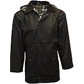 Walker and Hawkes Wax Unpadded Benson Jacket for Men - Lightweight Wind- and Waterproof Canvas Jacket, Premium Waxed Cotton