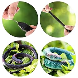 3 Pieces Rubber Snakes Realistic Large Lifelike