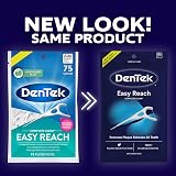 DenTek Complete Clean Easy Reach Floss Picks 75 Count No Break & No Shred view 2